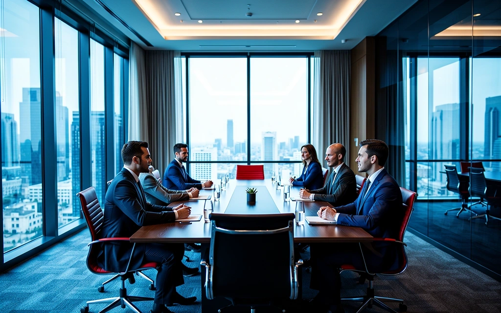 Quarterly Financial Strategy Boardroom